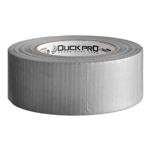 A roll of Shurtape gray duct tape with white and black text on the label.
