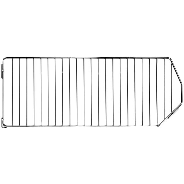 A Quantum metal grid divider for chrome wire mesh bins.