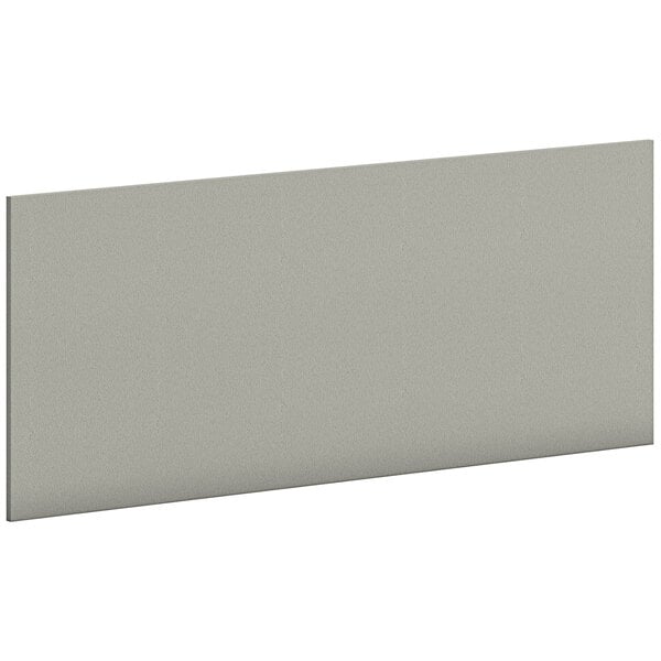 A grey rectangular HON tackboard.