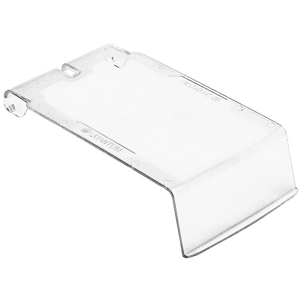 A clear plastic lid for a Quantum hanging bin.