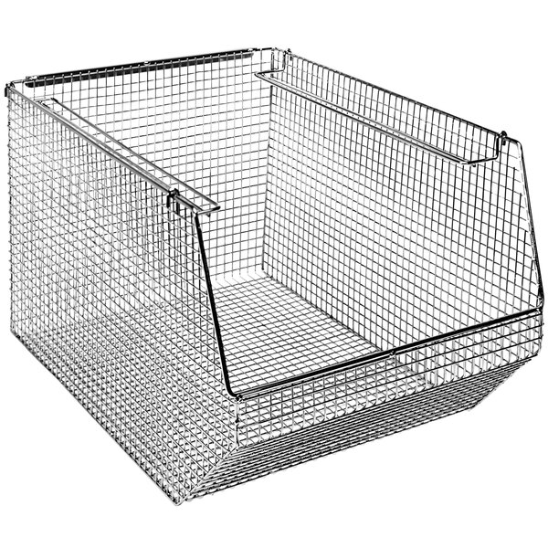 A wire mesh ledge for Quantum wire mesh bins.