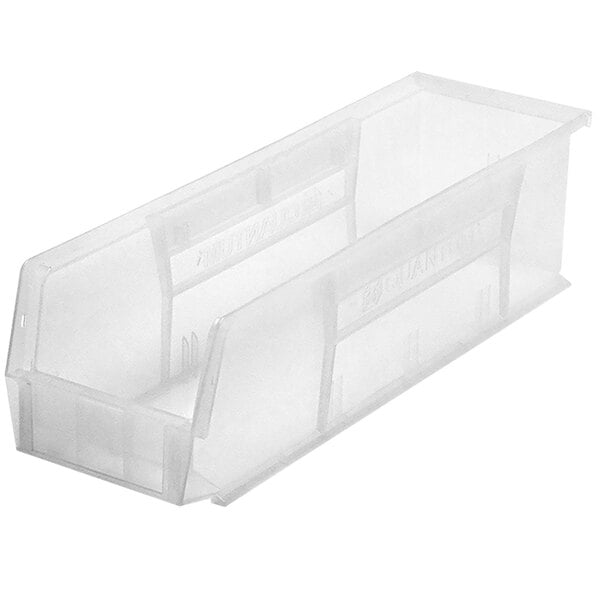 A clear plastic container with a clear lid.