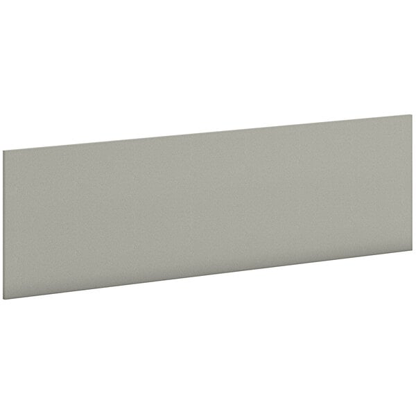 A grey rectangular HON tackboard on a white background.