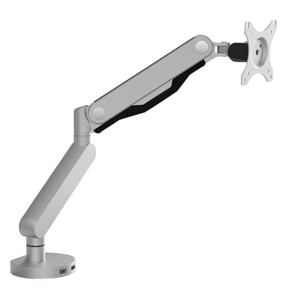 A grey and black HON Single Monitor Arm.