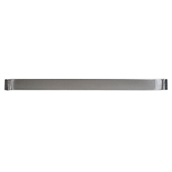 a long metal object with a white background
