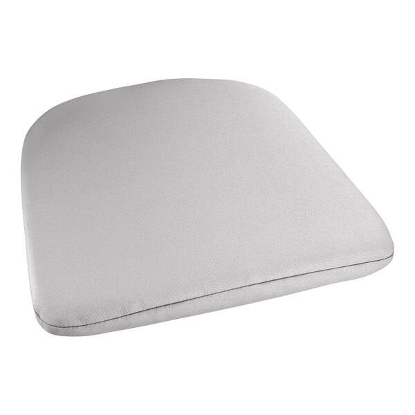 Lancaster Table & Seating Alloy Gray Fabric Magnetic Cushion for Alloy Chairs