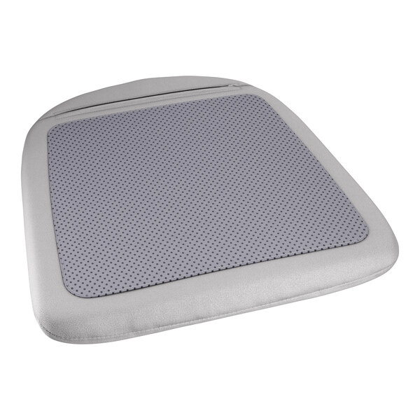 Lancaster Table & Seating Alloy Gray Fabric Magnetic Cushion for Alloy Chairs