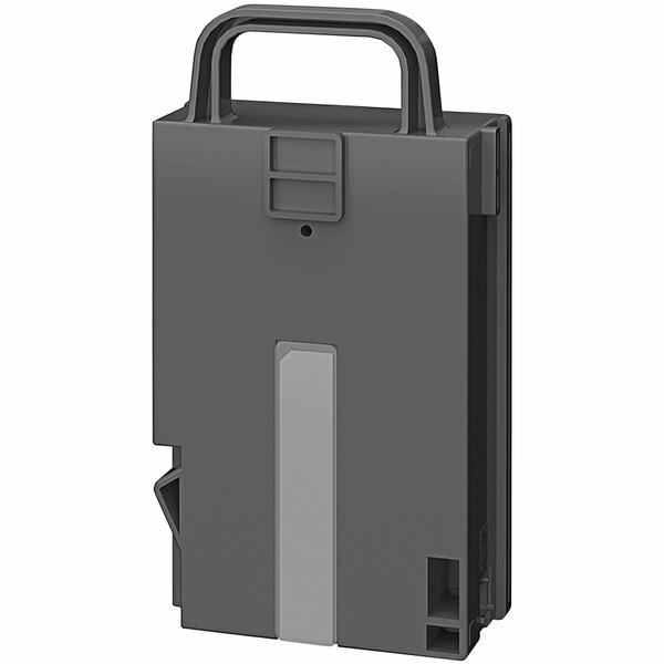 A grey rectangular Epson maintenance box with a handle.