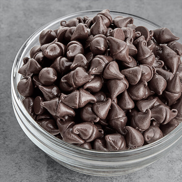 A bowl of chocolate chip cookies.