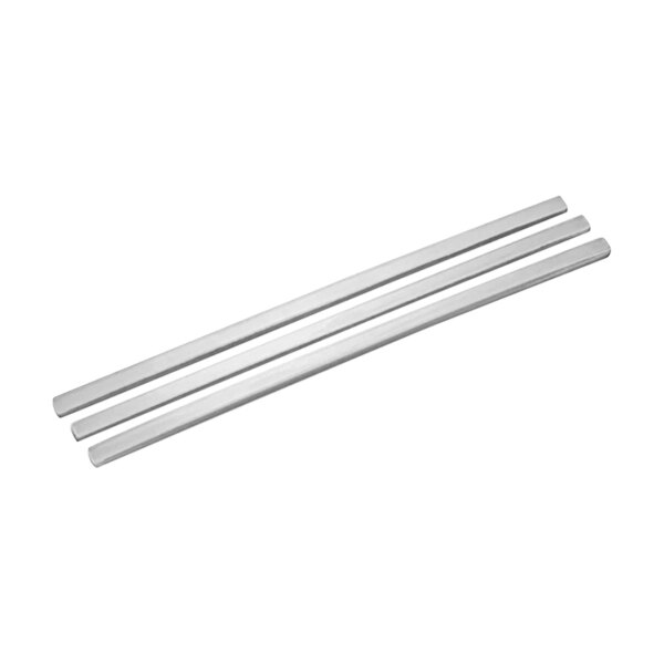 A pack of ten thin metal wear strips.