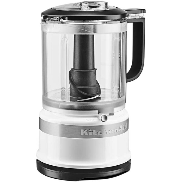 KitchenAid KFC0516WH White 5-Cup Food Chopper - 120V