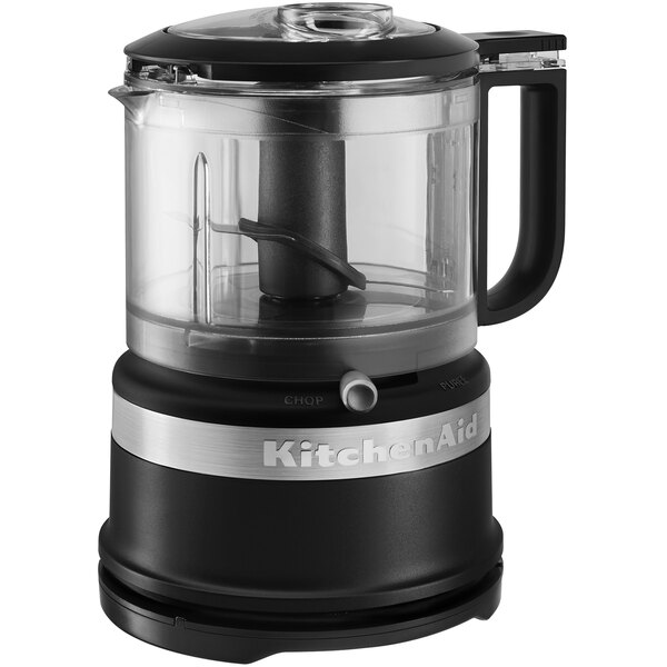 KitchenAid KFC3516BM Matte Black 3 1/2-Cup Food Chopper - 120V