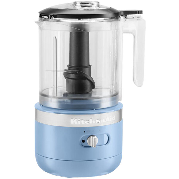 KitchenAid KFCB519VB Blue Cordless 5-Cup Food Chopper - 120V