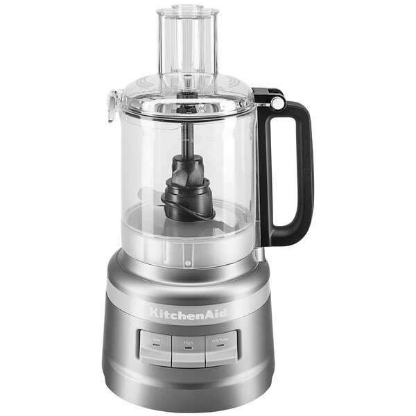 KitchenAid KFP0918CU Silver 9-Cup Food Processor