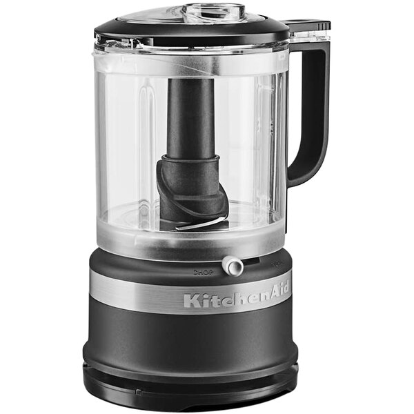 KitchenAid KFC0516BM Matte Black 5-Cup Food Chopper - 120V