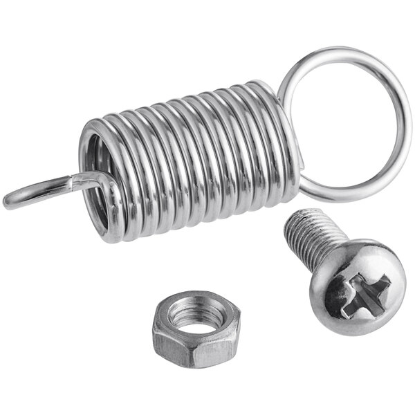 A close-up of a Estella tension spring with screws.