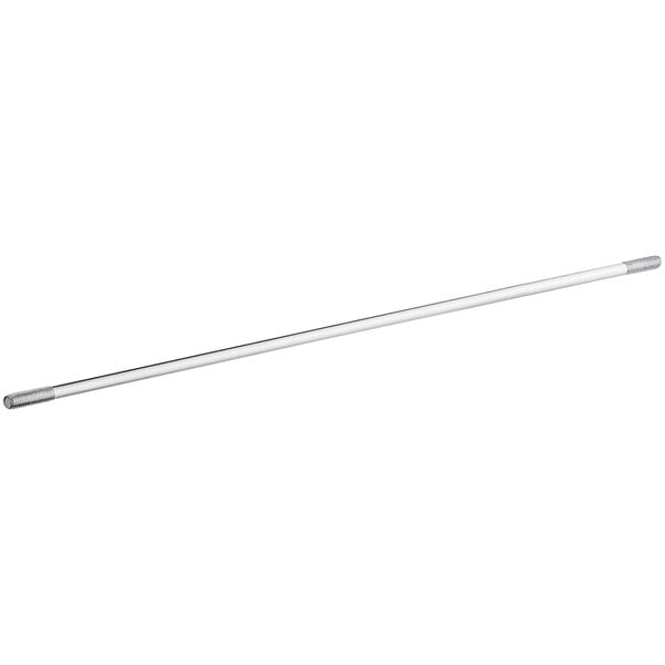 A long metal rod with a screw on the end.