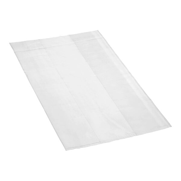 A box of white rectangular Choice heavy-duty plastic food bags.