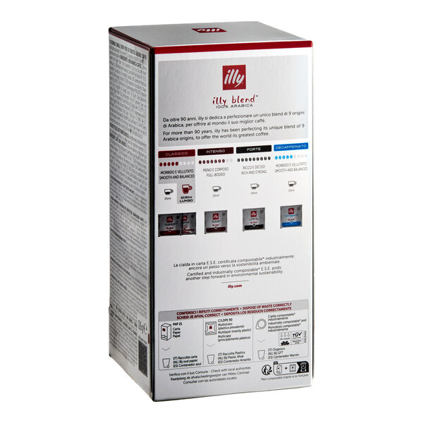 illy Classico Lungo Single Serve Espresso Pods - 18/Box