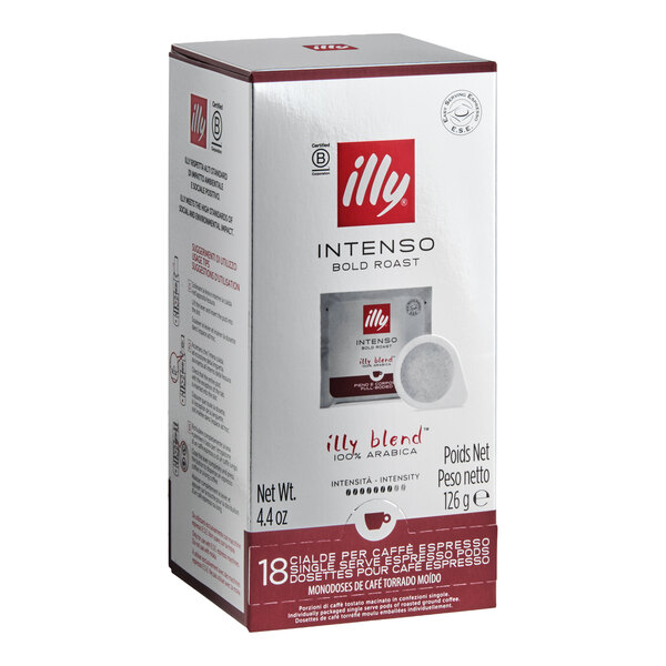 illy Intenso Single Serve Espresso Pods - 18/Box