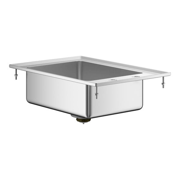 Regency 10" x 14" x 5" 16-Gauge Stainless Steel One Compartment Drop-In Sink