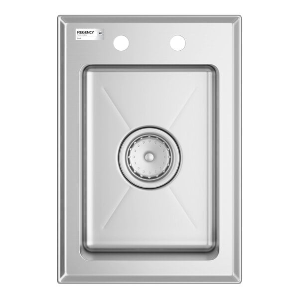 Regency 10" x 14" x 5" 16-Gauge Stainless Steel One Compartment Drop-In Sink