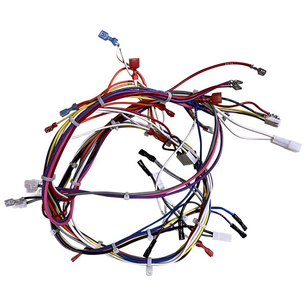 A Solwave wiring harness with a bunch of colorful wires.