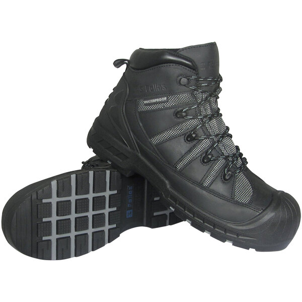 A black Genuine Grip Trekker safety boot.