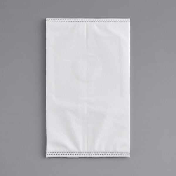 A white Atrix HEPA bag with a zipper.