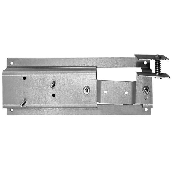 A Solwave metal bracket with screws.