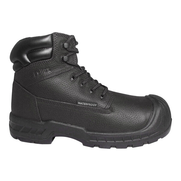 Genuine Grip® 6000 Vulcan Men's Size 7.5 Medium Width Black Waterproof Composite Toe Non-Slip Boot