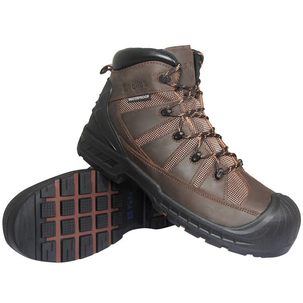 Genuine Grip® 6300 Trekker Men's Size 11.5 Medium Width Brown Waterproof Composite Toe Non-Slip Boot