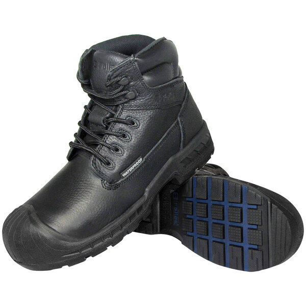 Genuine Grip® 6000 Vulcan Men's Size 7 Medium Width Black Waterproof Composite Toe Non-Slip Boot