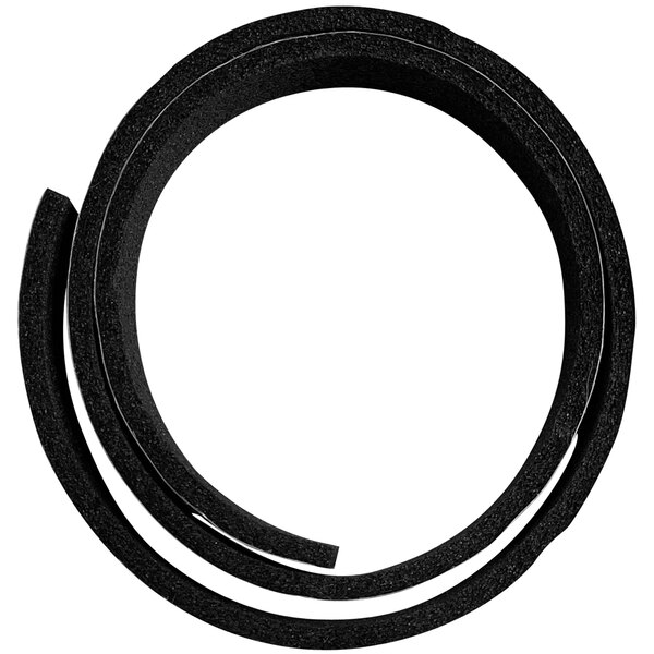 A black foam roll of Solwave vinyl gasket tape on a white background.