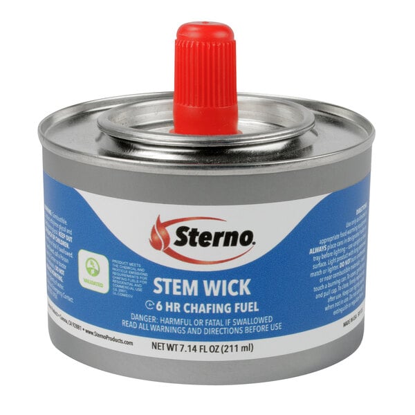 Sterno 10102 6 Hour Stem Wick Chafing Fuel 24 Case