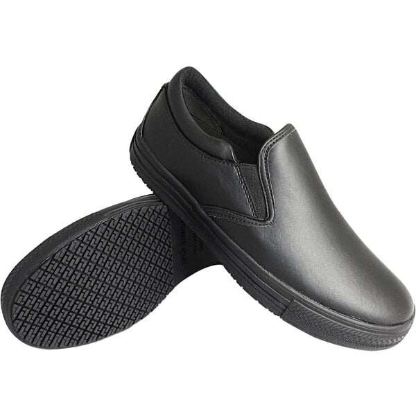 Genuine Grip® 2060 Men's Size 14 Wide Width Black Non-Slip Slip-On Shoe