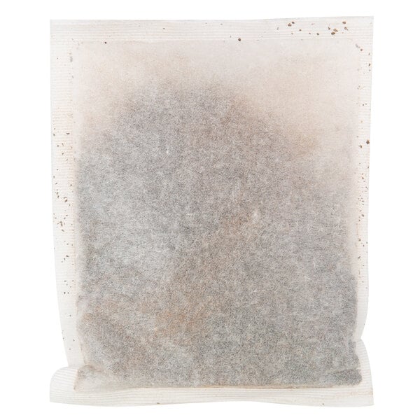 A close up of a Lipton iced tea filter bag.