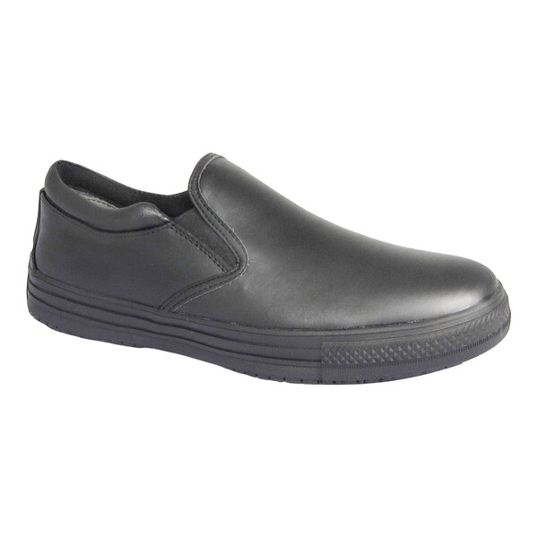 Genuine Grip® 2060 Men's Size 12 Medium Width Black Non-Slip Slip-On Shoe