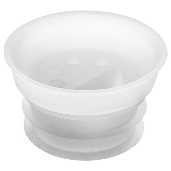 A white plastic lid for a Front of the House Drinkwise carafe.