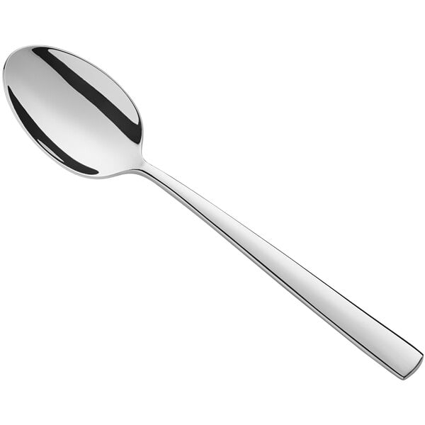 An Acopa stainless steel spoon with a silver handle.