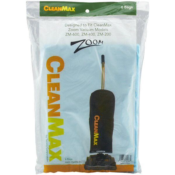 A package of CleanMax paper bags for ZM vacuums.