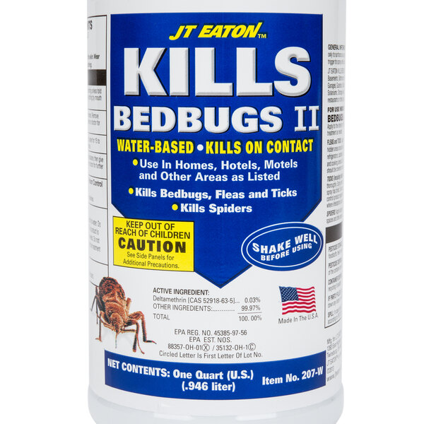 JT Eaton 207-W Water Based Bed Bug Spray - 1 Qt.