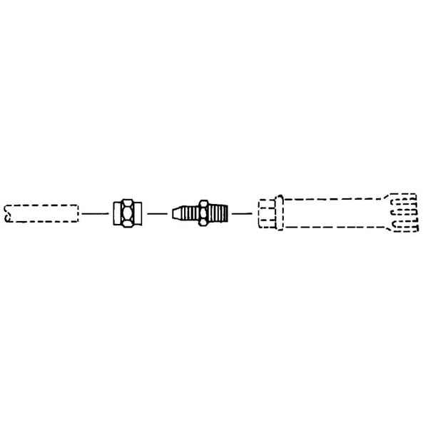 A diagram of a T&S hose reel connector kit.