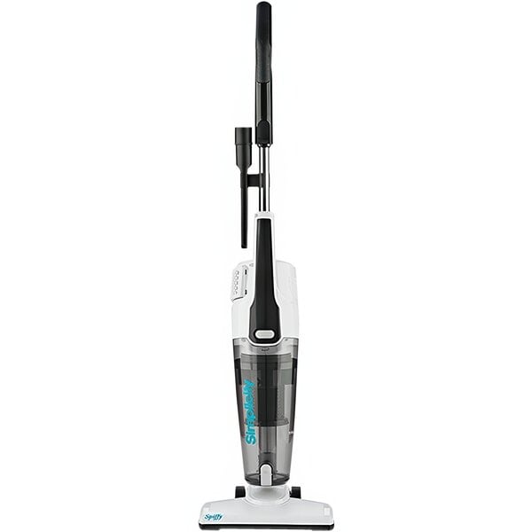 A Simplicity Spiffy S60 bagless broom vacuum cleaner on a white background.