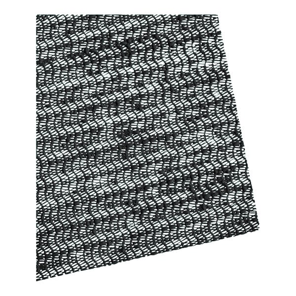 Cactus Mat 110R-C3 3' x 60' PVC Coated Polyester Scrim Light Duty Black Bar Mat / Shelf Liner