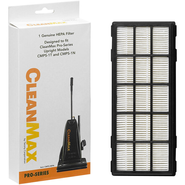 A package of CleanMax HEPA media filters for a vacuum cleaner.