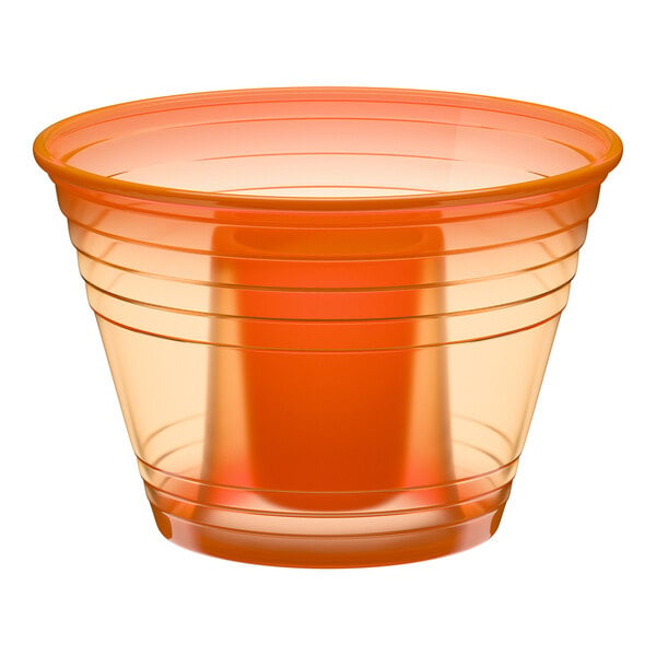Fineline Quenchers 4112-ORG Blaster Bomb Shot Cups / Power Bombs Neon Orange - 500/Case