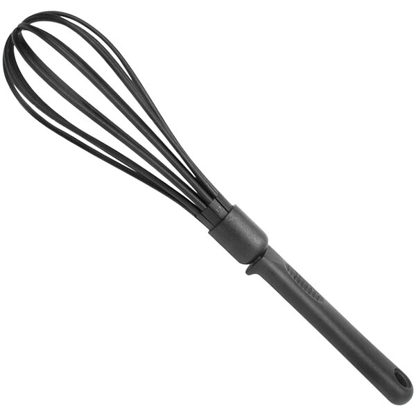 Fox Run 12" Black Piano Whisk with Nylon Handle