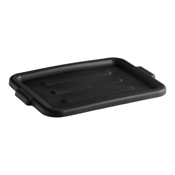 Lavex 21 1/2" x 15 1/2" Black Polypropylene Utility Lid