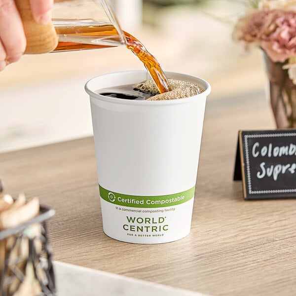 World Centric 16 oz Double Wall Compostable Coffee Cups